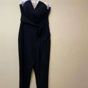 Black Strapless Jumpsuit